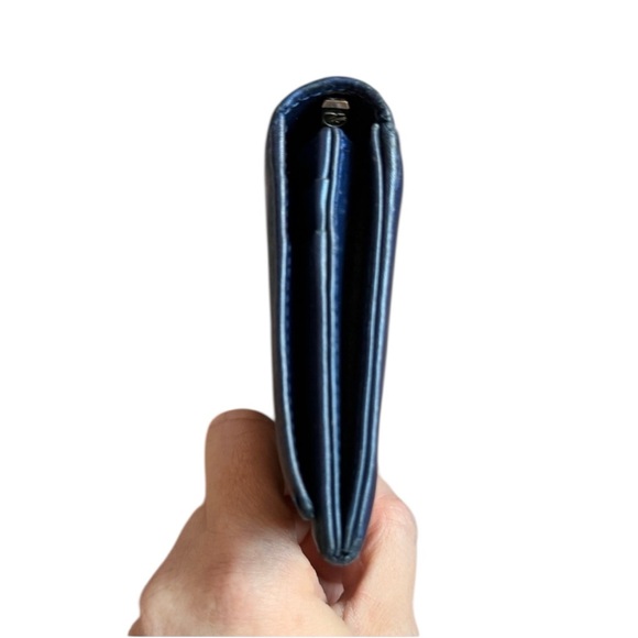 Longchamp Navy Leather Long Flap Wallet - Picture 6 of 14